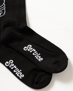 Salt + Pepper Socks - Black by Service Works - view 4