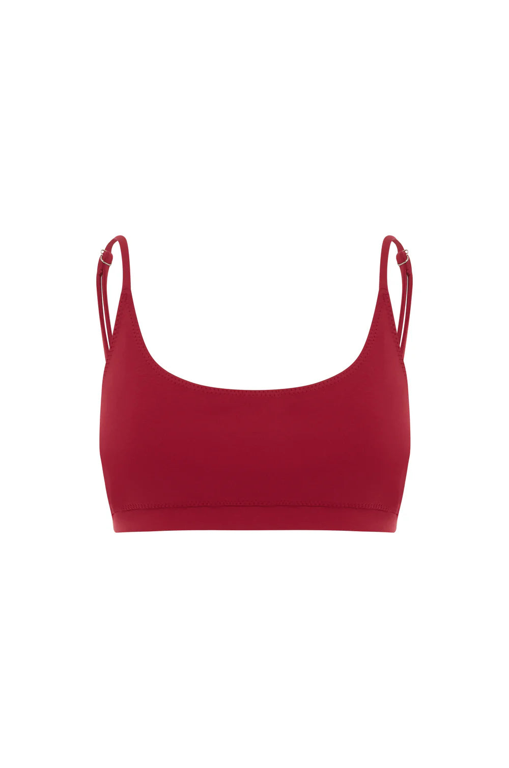 Sporty Crop - Carmine Red