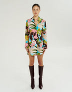 Long Sleeve Ash Shirt Dress - Wonderland by Summi Summi