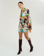 Long Sleeve Ash Shirt Dress - Wonderland by Summi Summi - view 4