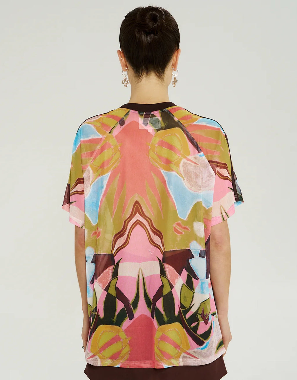 V Neck Mesh Tee - Wonderland by Summi Summi - view 4