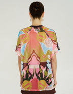 V Neck Mesh Tee - Wonderland by Summi Summi - view 4