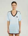V Neck Jersey Tee - Ice by Summi Summi