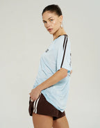 V Neck Jersey Tee - Ice by Summi Summi - view 2
