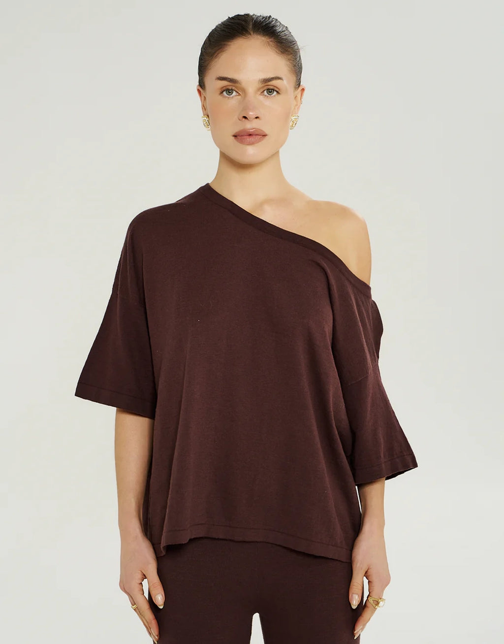 Knit Tee - Chocolate by Summi Summi