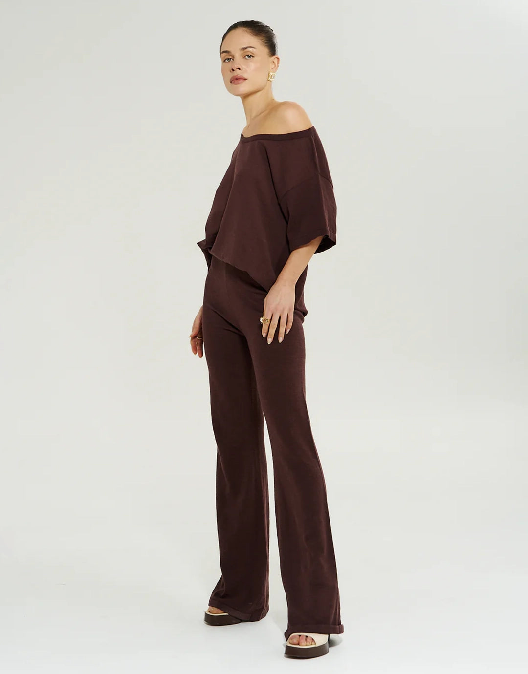 Knit Tee - Chocolate by Summi Summi - view 5