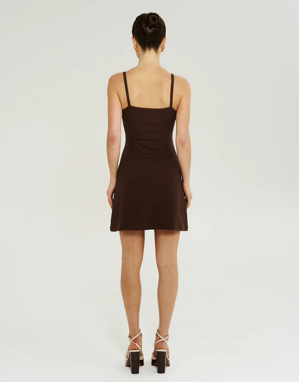 A Line Mini Dress - Chocolate by Summi Summi - view 3