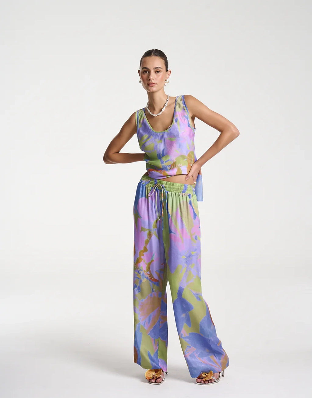 Scoop Neck Cami - Bananas