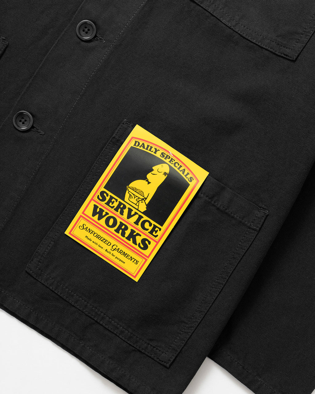 Canvas Chore Shirt - Black