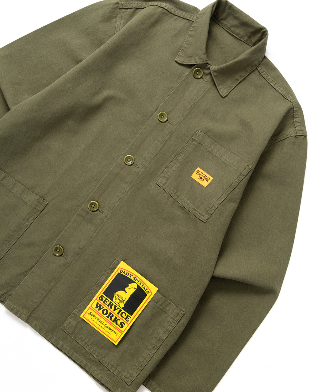 Canvas Chore Shirt - Olive
