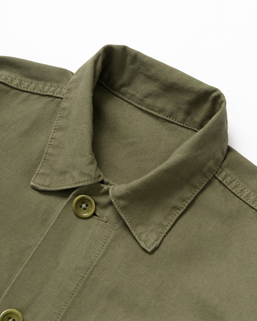 Canvas Chore Shirt - Olive