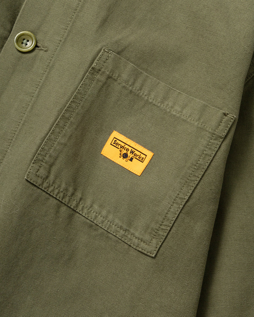 Canvas Chore Shirt - Olive