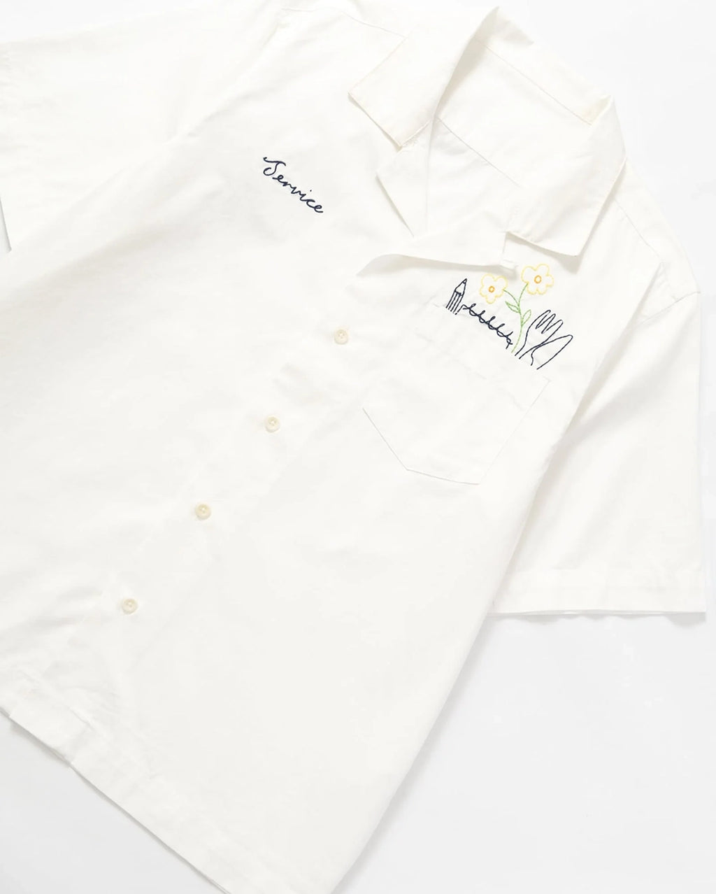Light Twill Necessities Short Sleeve Shirt - Off White