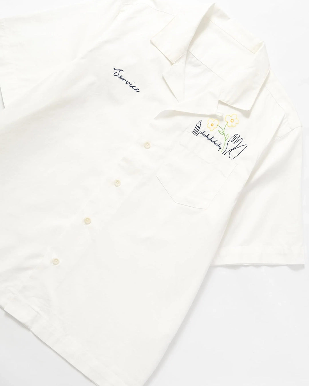 Light Twill Necessities Short Sleeve Shirt - Off White
