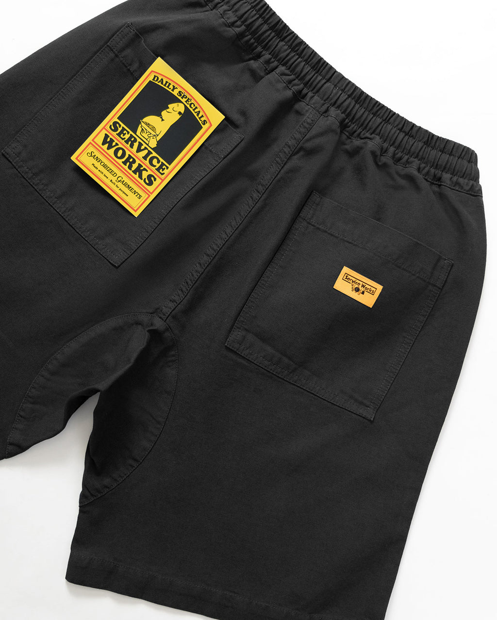 Classic Canvas Chef Shorts - Black