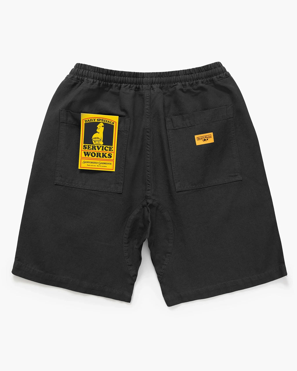 Classic Canvas Chef Shorts - Black