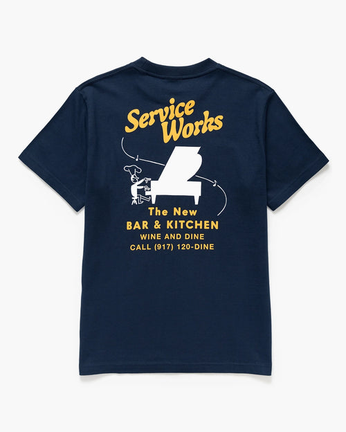 Bar + Kitchen T-Shirt - Navy by Service Works - view 2