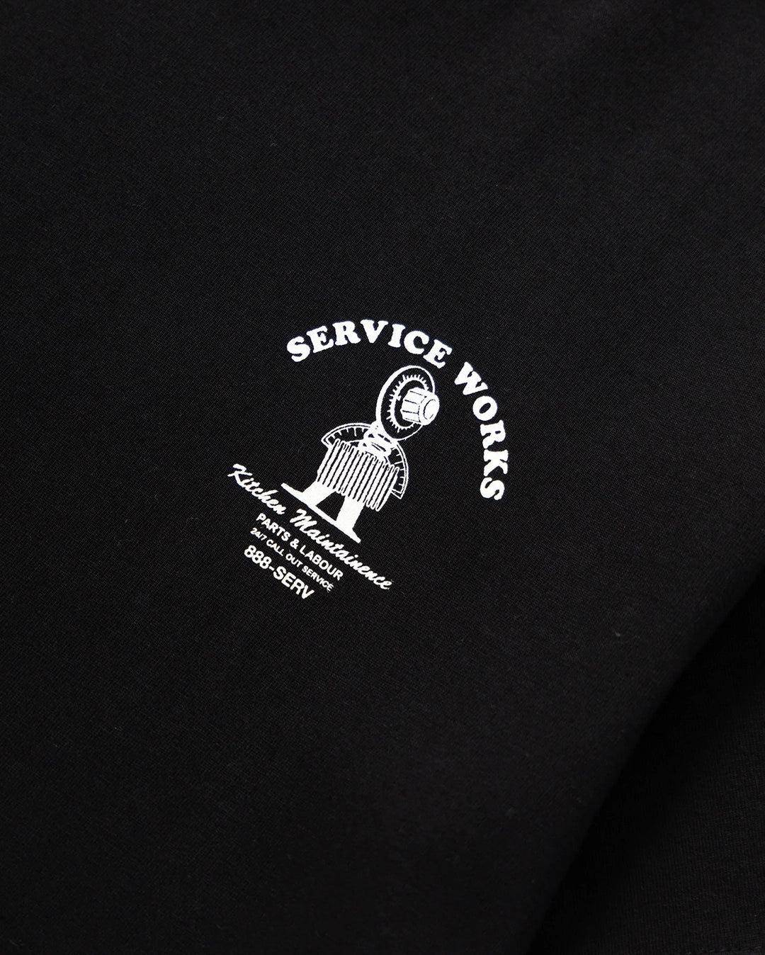 Maintenance T-Shirt - Black by Service Works - view 3