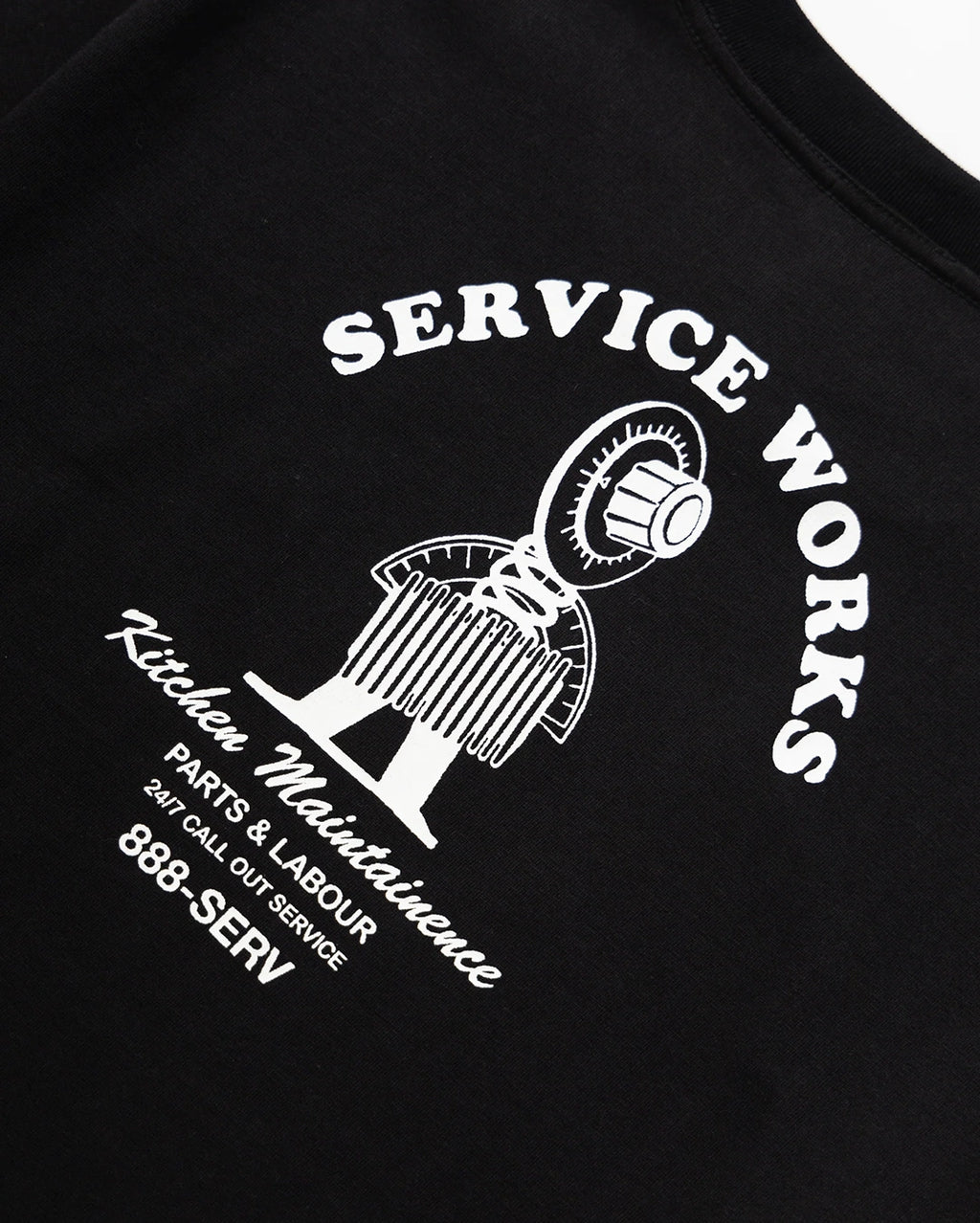 Maintenance T-Shirt - Black by Service Works - view 6