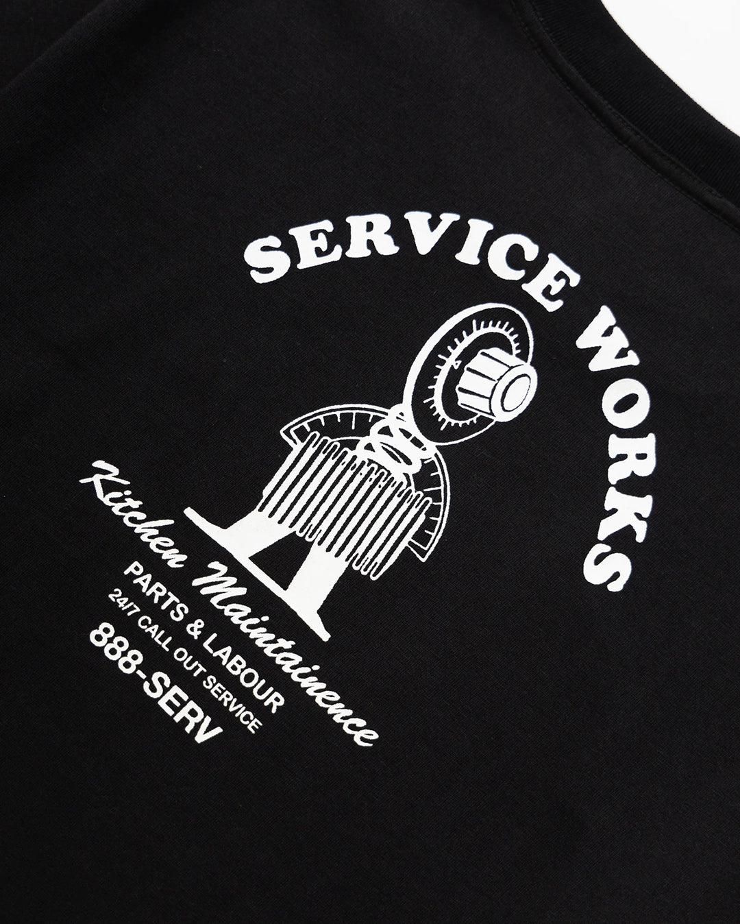 Maintenance T-Shirt - Black by Service Works - view 6