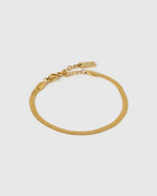 Sylvia Gold Snake Chain Bracelet by Arms of Eve - view 5
