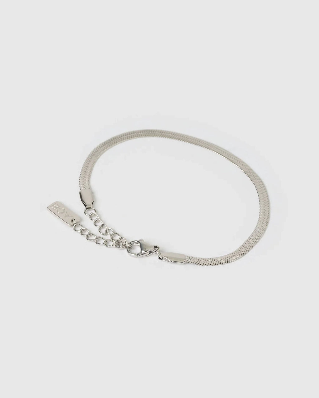 Sylvia Silver Snake Chain Bracelet by Arms of Eve - view 4