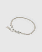 Sylvia Silver Snake Chain Bracelet by Arms of Eve - view 4