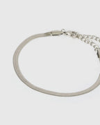 Sylvia Silver Snake Chain Bracelet by Arms of Eve - view 5