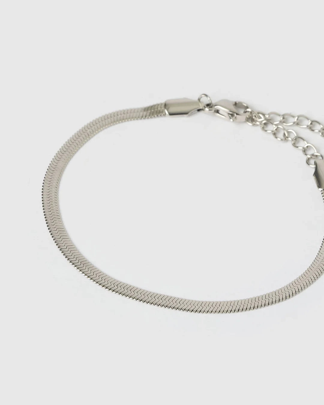 Sylvia Silver Snake Chain Bracelet by Arms of Eve - view 5