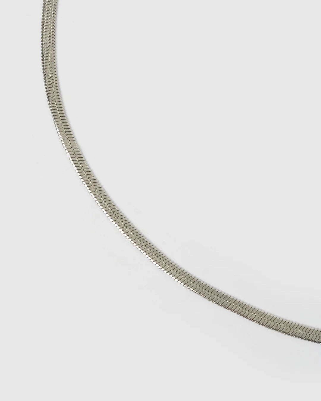 Sylvia Snake Chain Necklace - Silver by Arms of Eve - view 5