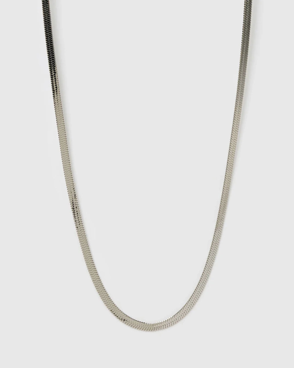 Sylvia Snake Chain Necklace - Silver by Arms of Eve - view 6