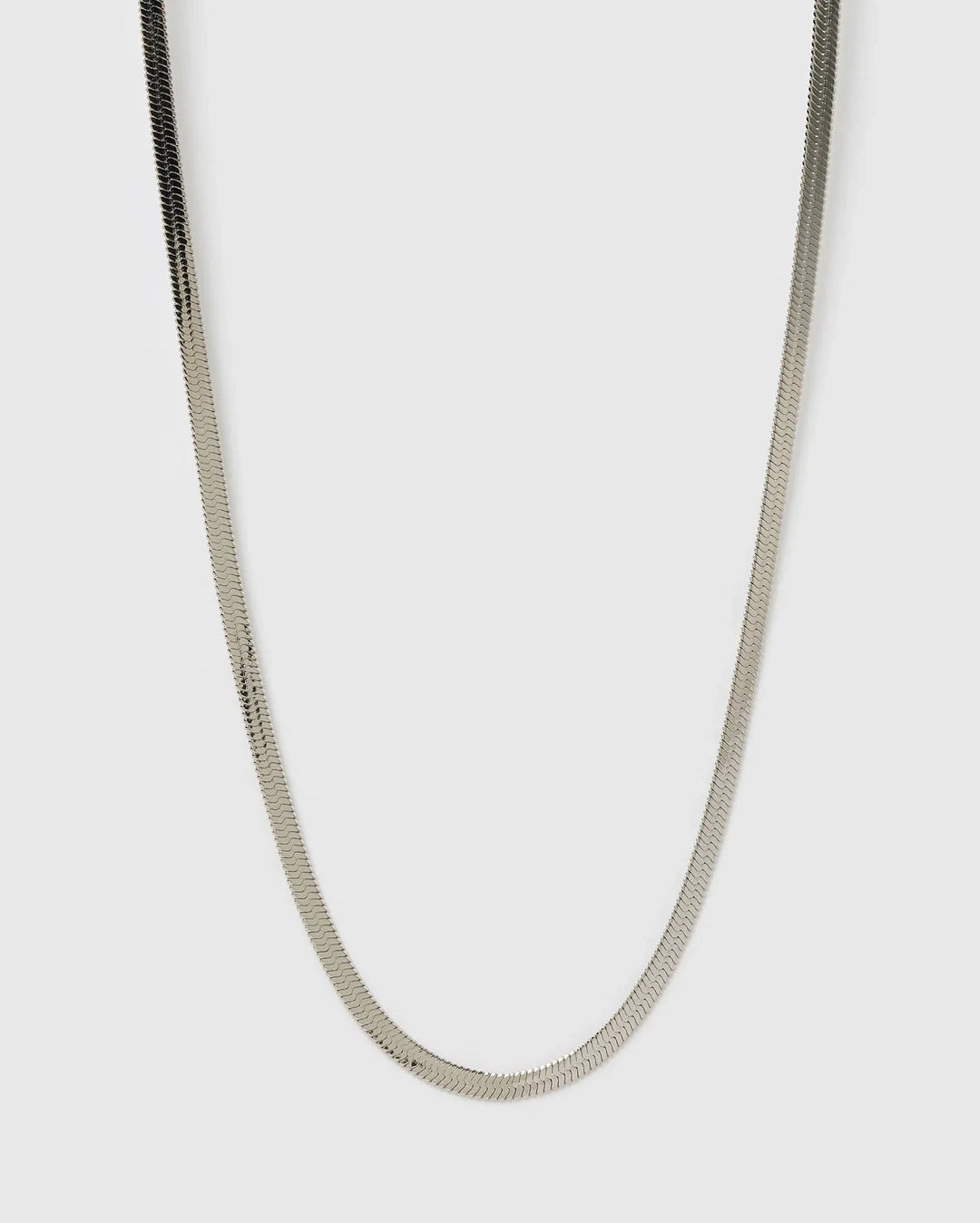 Sylvia Snake Chain Necklace - Silver by Arms of Eve - view 6