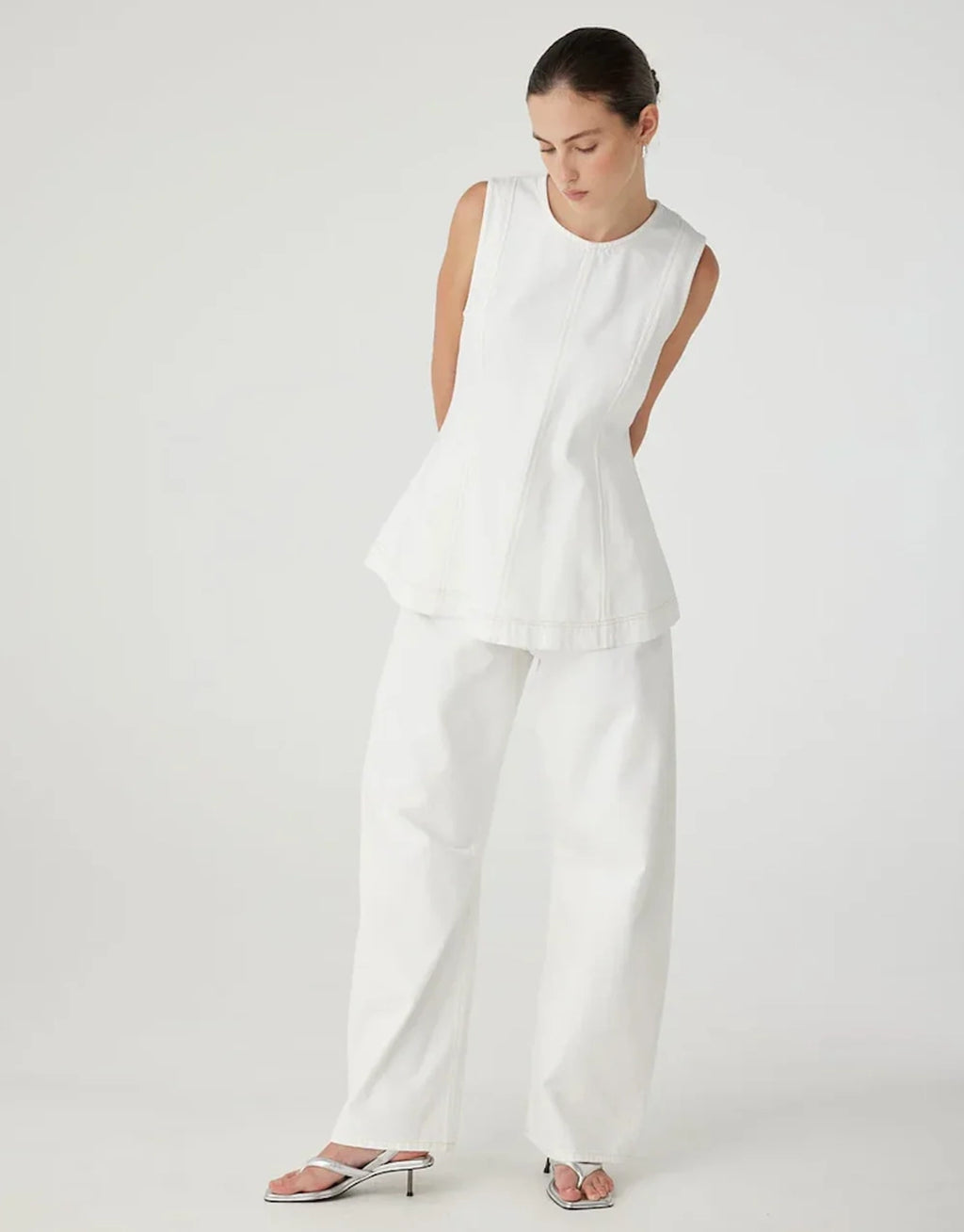 Lucille Top - White by Nobody Denim - view 2