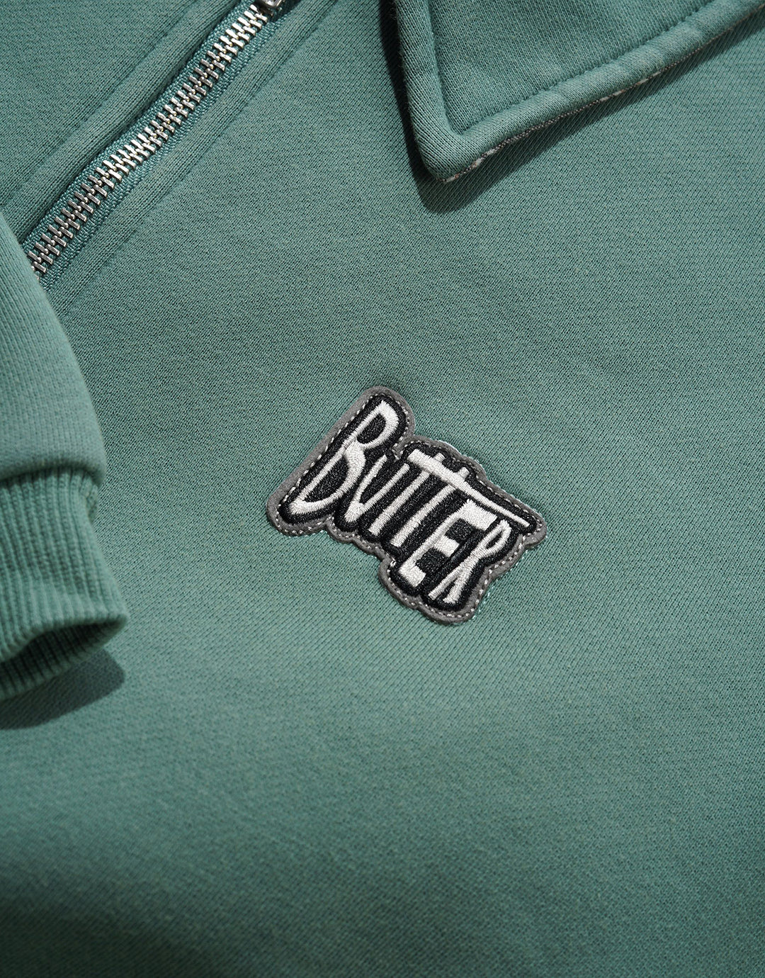 Sketch Quarter Zip Sweater - Sage by Butter Goods - view 2