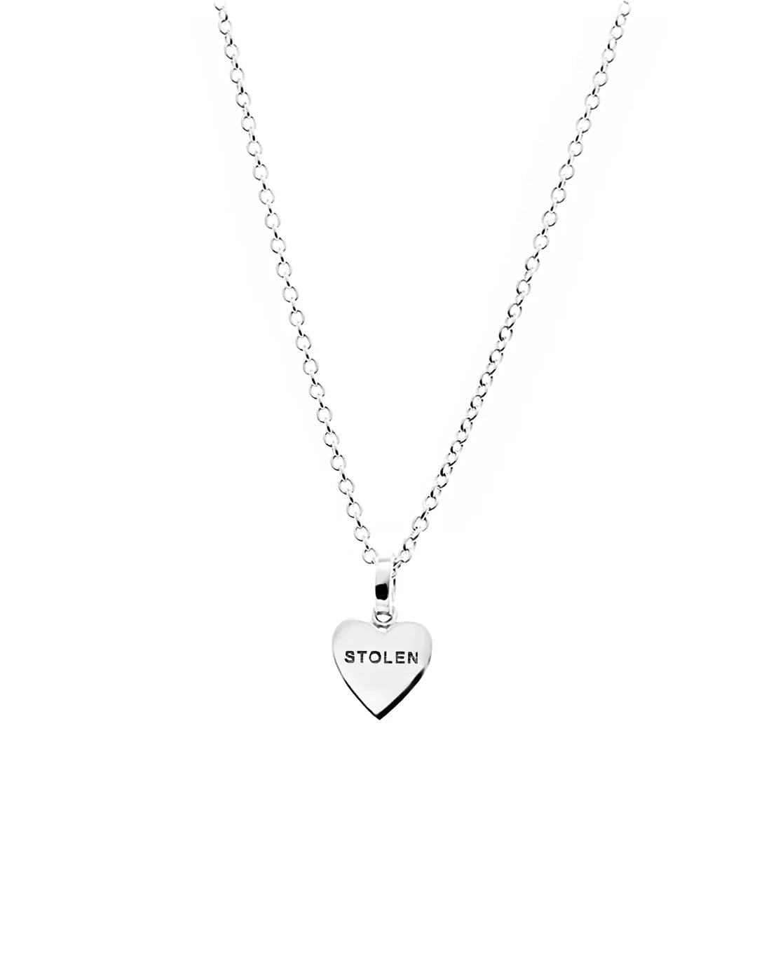Stolen Heart Necklace - Silver