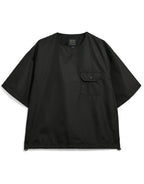 Military Half Sleeve Nylon T-Shirt - Black by Taion - view 2