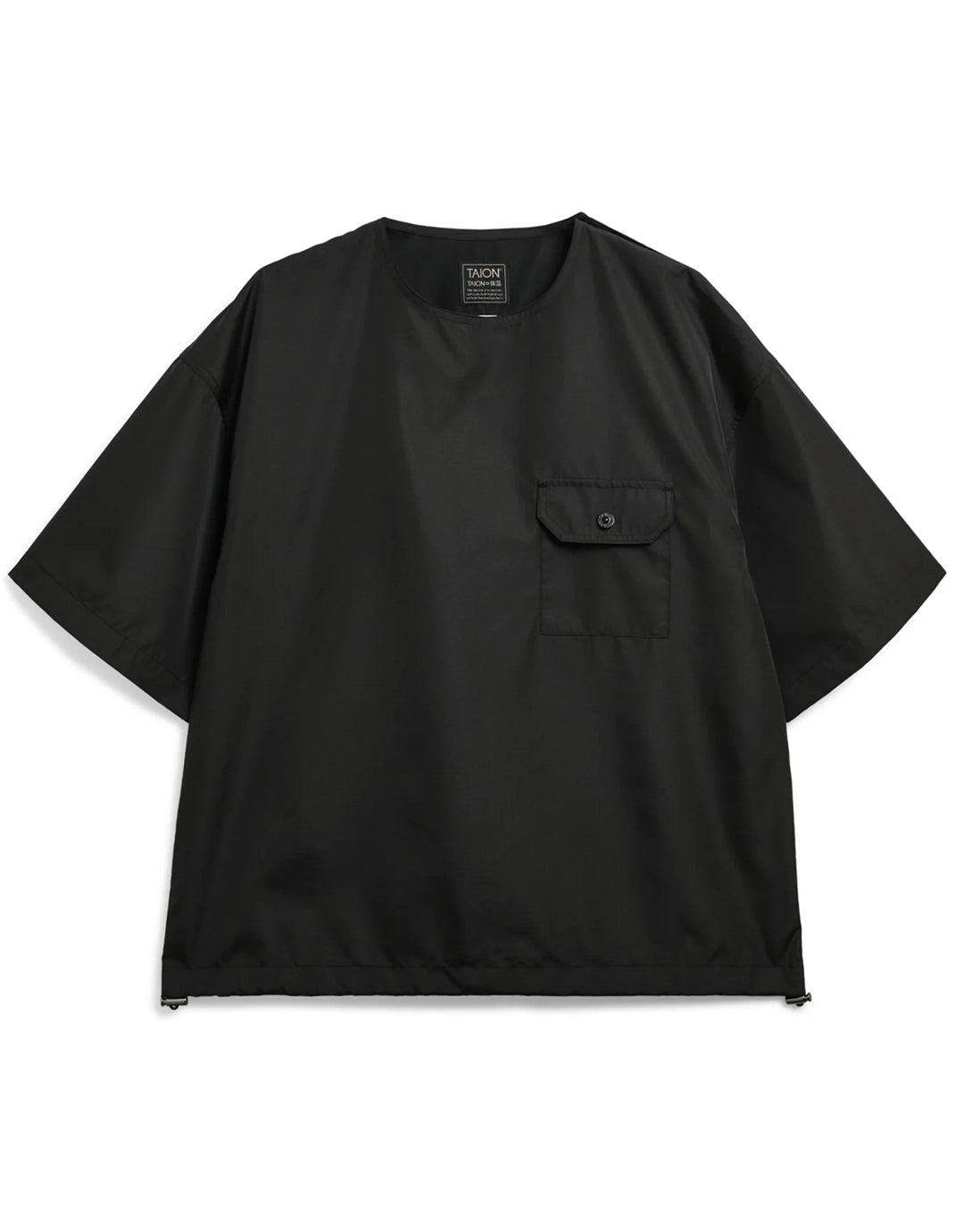 Military Half Sleeve Nylon T-Shirt - Black