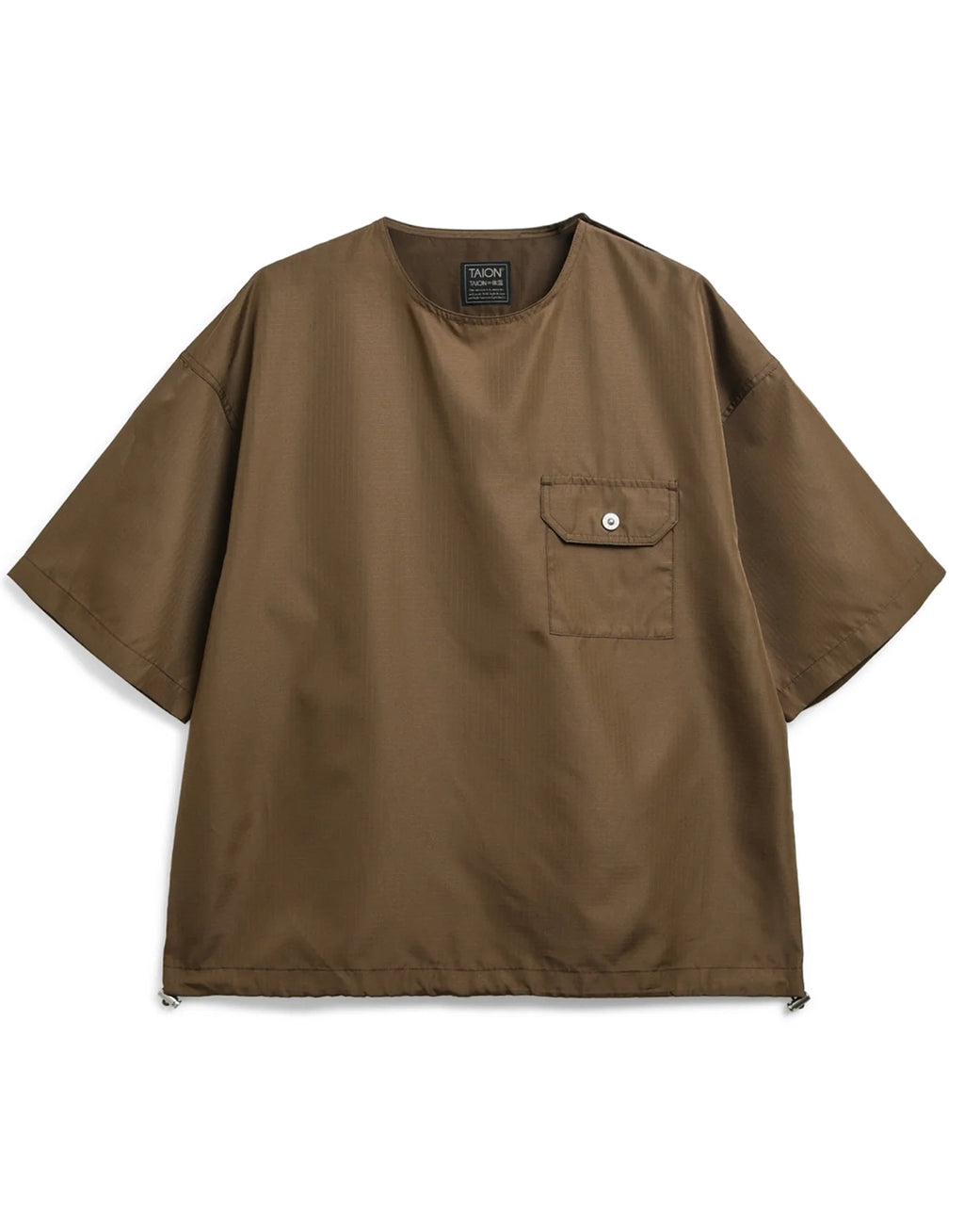 Military Half Sleeve Nylon T-Shirt - Brown