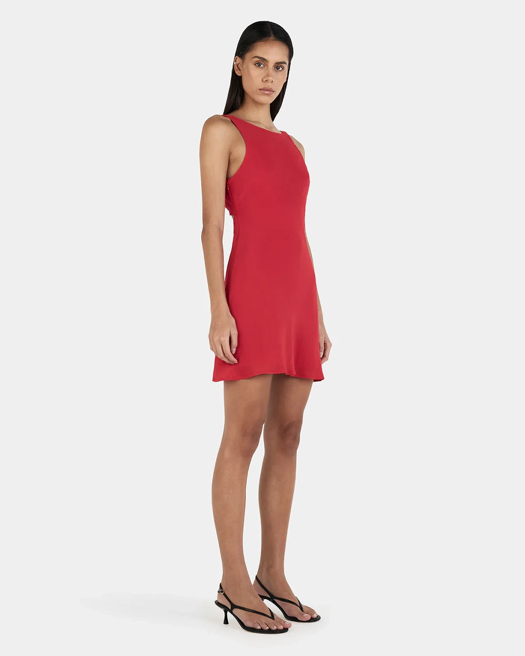 Tori Mini Dress - Ruby Red