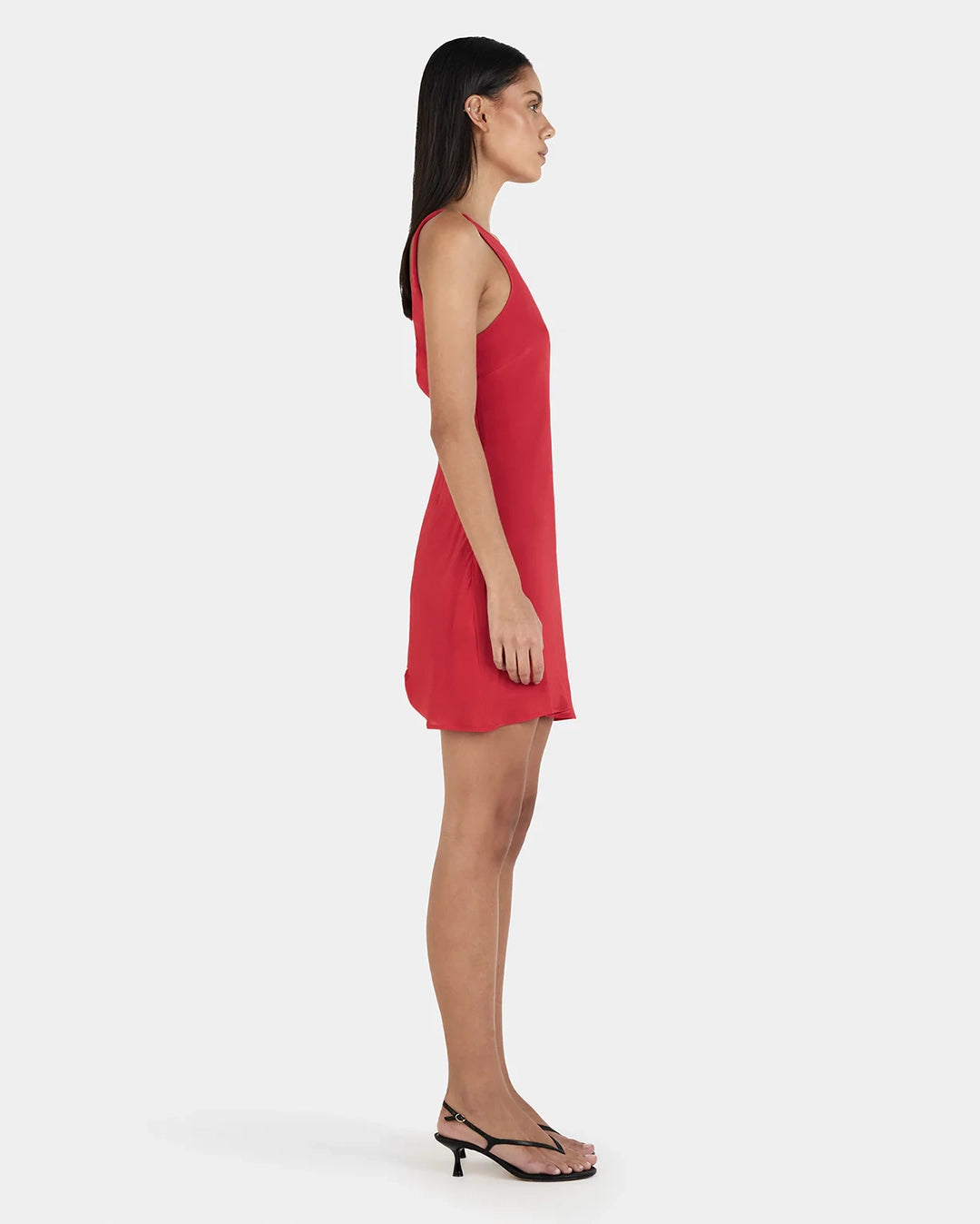 Tori Mini Dress - Ruby Red