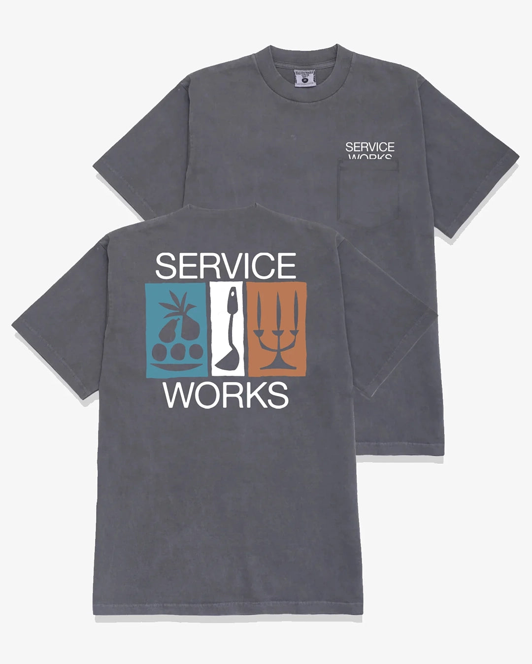 Nourish Pocket T-Shirt - Charcoal