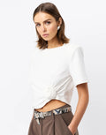 Tied & True Top - White by Mossman