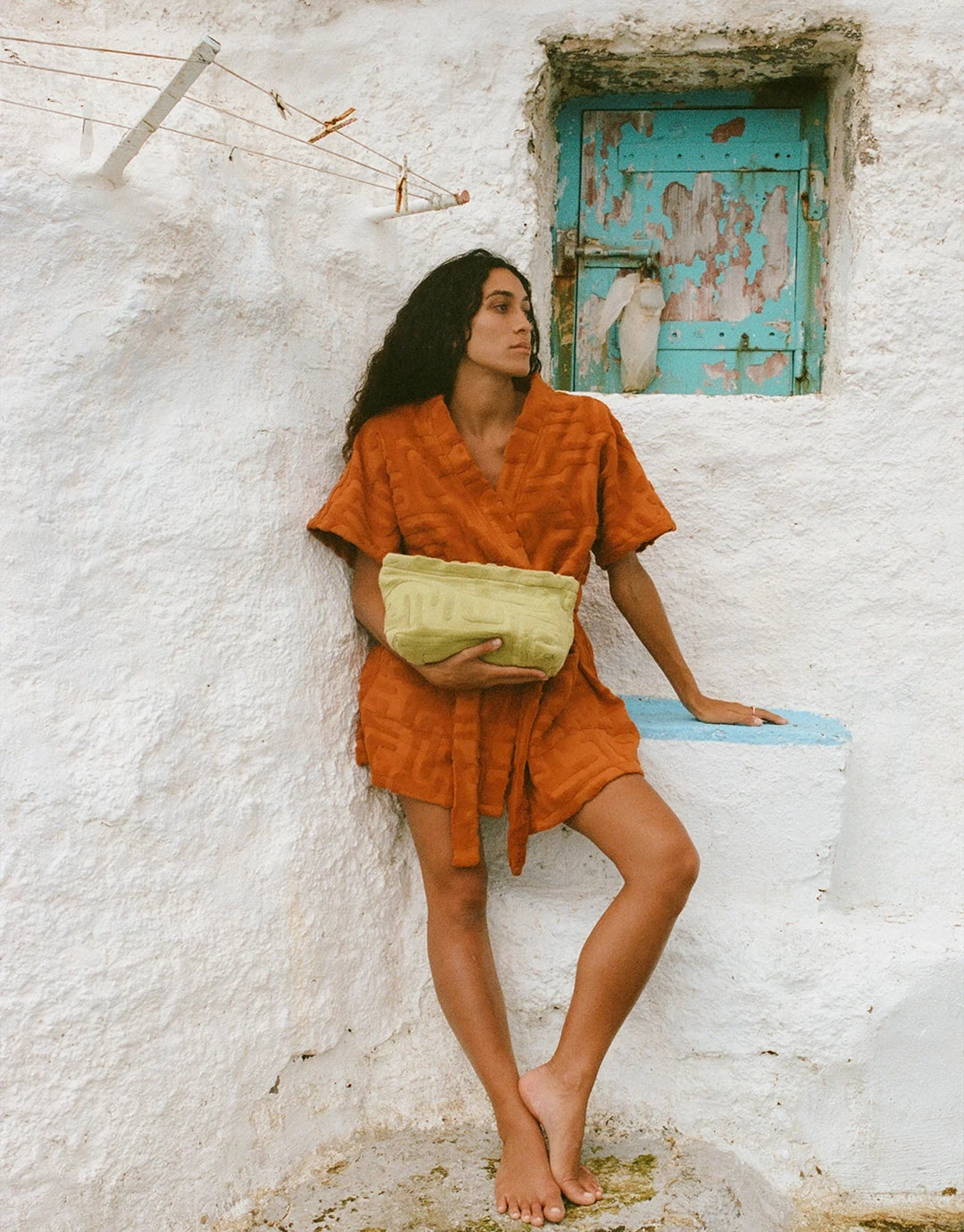 Towelling Pouch - Kin Aloe