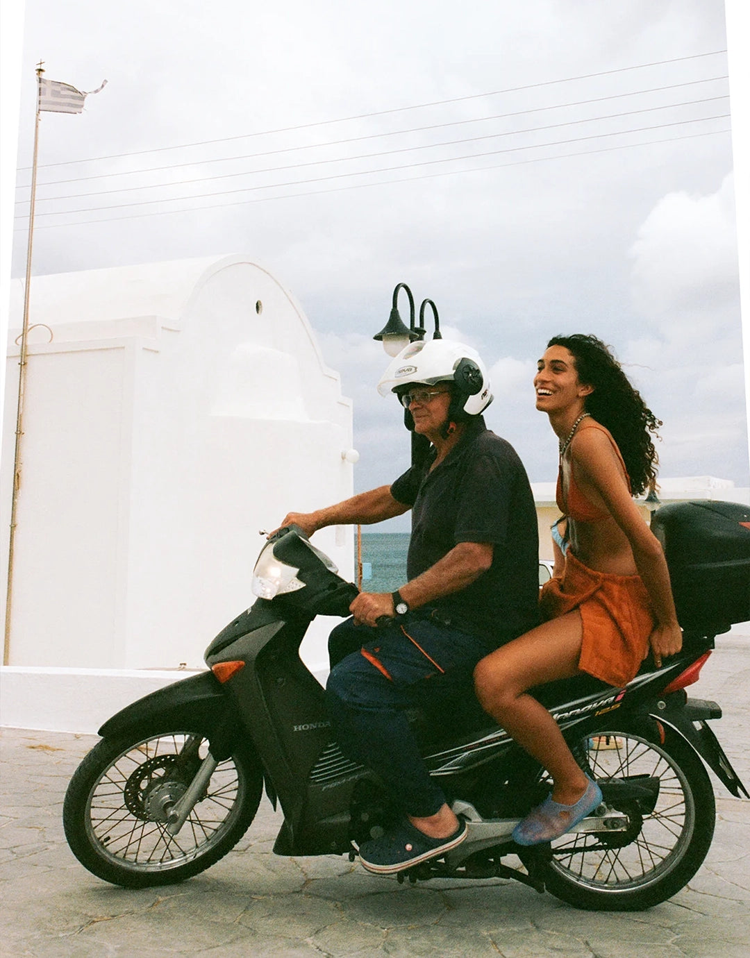 Towelling Wrap Skirt - Kin Clay