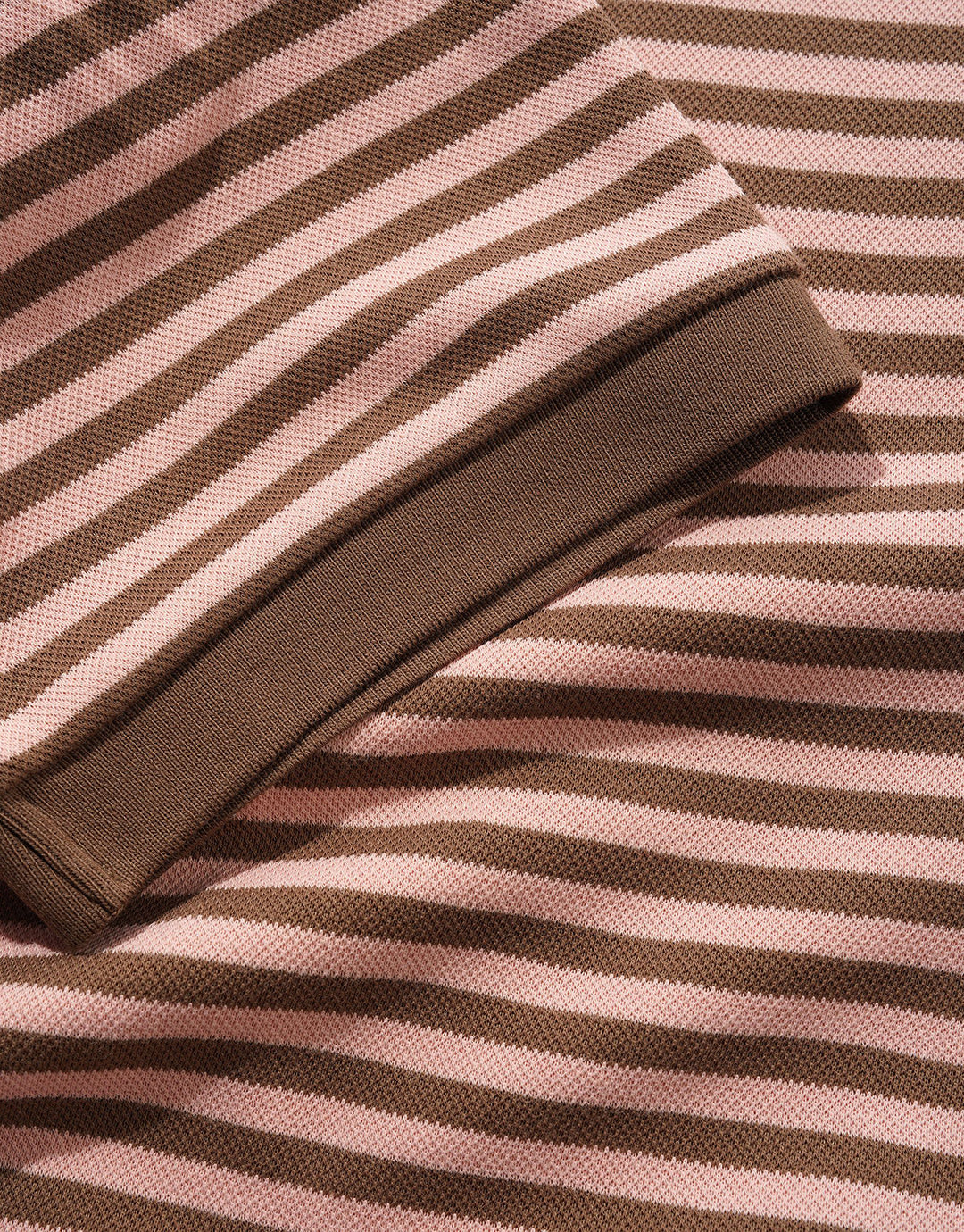 Tunnel Short Sleeve Polo Shirt - Brown / Salmon by Butter Goods - view 3