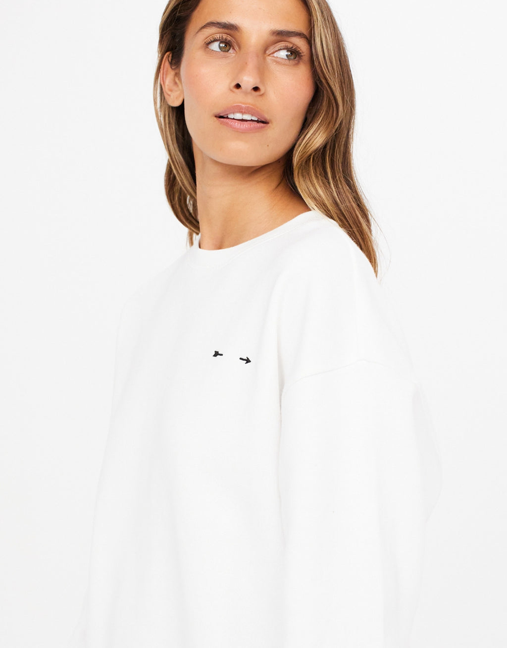 Saturn Arrow Sweater - White