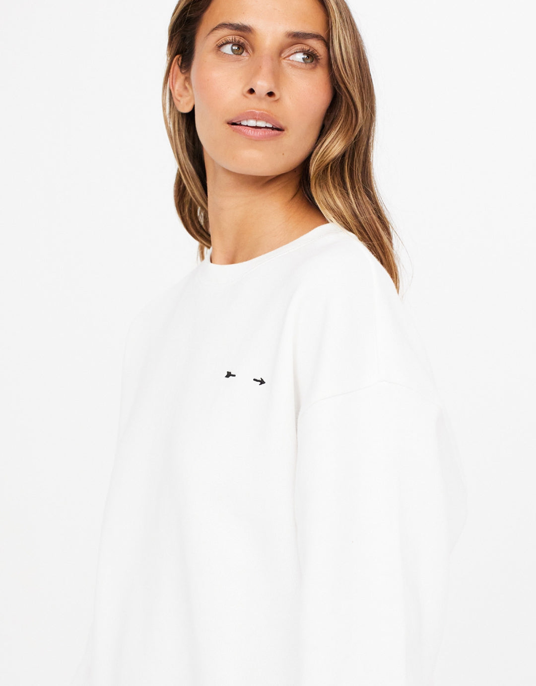 Saturn Arrow Sweater - White