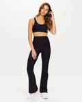 Peached Florence Flare Pants - Black by The Upside