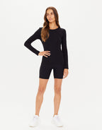 Tammy Long Sleeve Top - Black by The Upside - view 2
