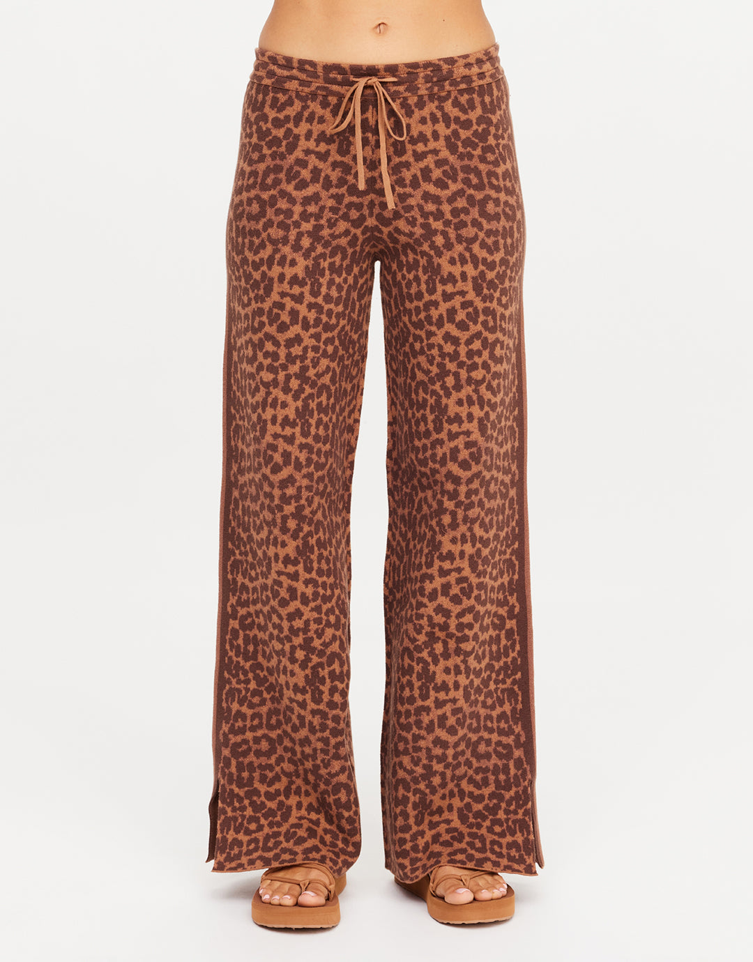 Malawi Tia Knit Pant - Leopard by The Upside - view 2